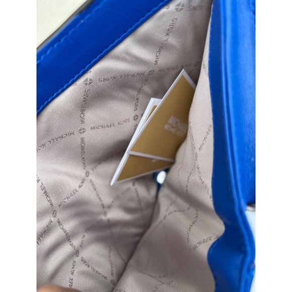 Michael Kors MK Double Zip Wristlet Wallet - Pale Ocean Multi - Picture 5 of 9